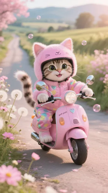 Aww! Here comes an adorably…