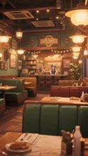 西部劇っぽいファミレス
