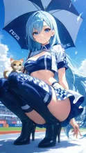 全世界が注目、猫レース!⑧ — ハイヒールイラストのAIイラスト|SUPPART
