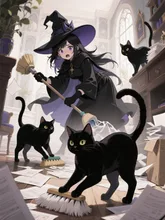 魔女の屋敷の大掃除