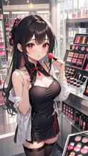 化粧品売り場❤️お試しチャイナ嬢💕