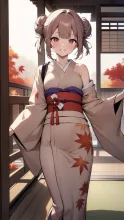 E　ふわり、単衣の肩