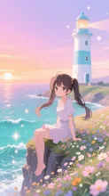 灯台の見える岬·初夏チャレンジ の投稿作品