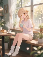 インドアの陽子。