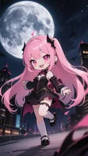 ピンク髪吸血鬼娘💕アナタも噛まれたいの？❤️