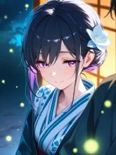 蛍舞う水辺