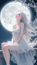月見の夜 — kanonさんのAIイラスト