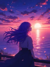 暁の海