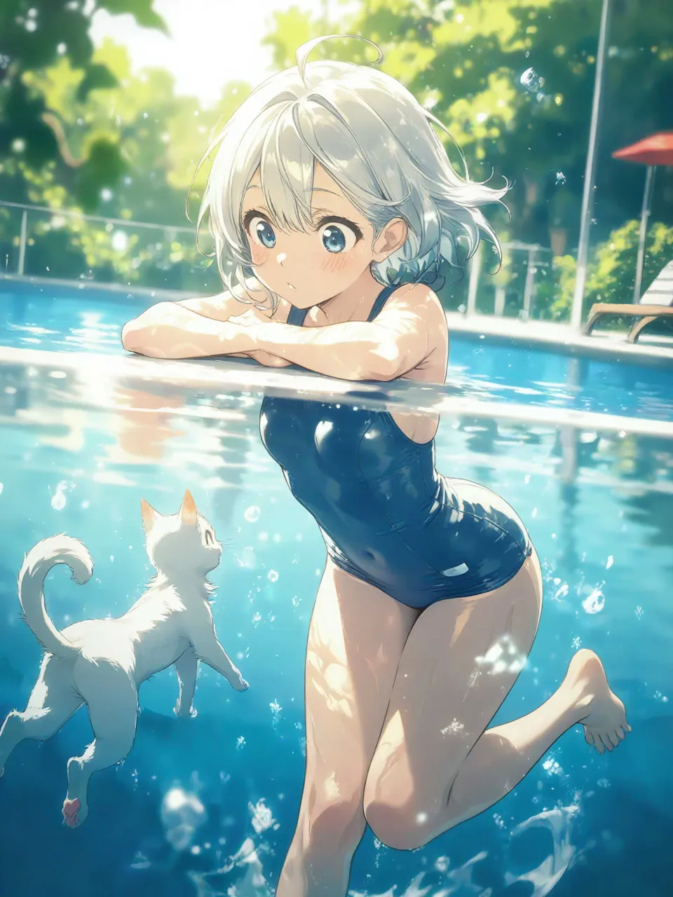 猫とお話 — hiroさんのAIイラスト