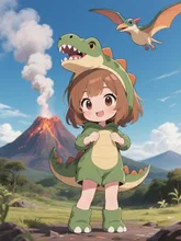 かわいい恐竜♪‧˚₊( ˶ ⁰∀⁰)‧˚₊