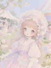 お茶会の最中 — まいた。さんのAIイラスト