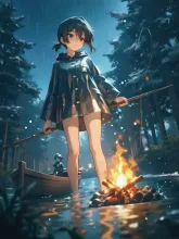 呆然( ꒪⌓꒪)生成失敗…鵜に逃げられた😭