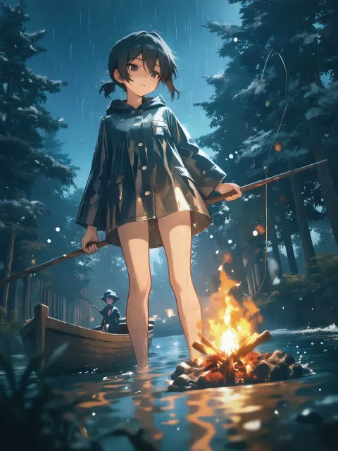 呆然( ꒪⌓꒪)生成失敗…鵜に逃げられた😭