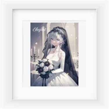 a girl with long silver hair…