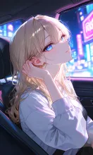夜色に溶ける青