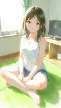 海の向こうから来た少女 — mcottoさんのAIイラスト