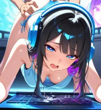クラブの夜のDJ·ネオン輝くDJブース の投稿作品
