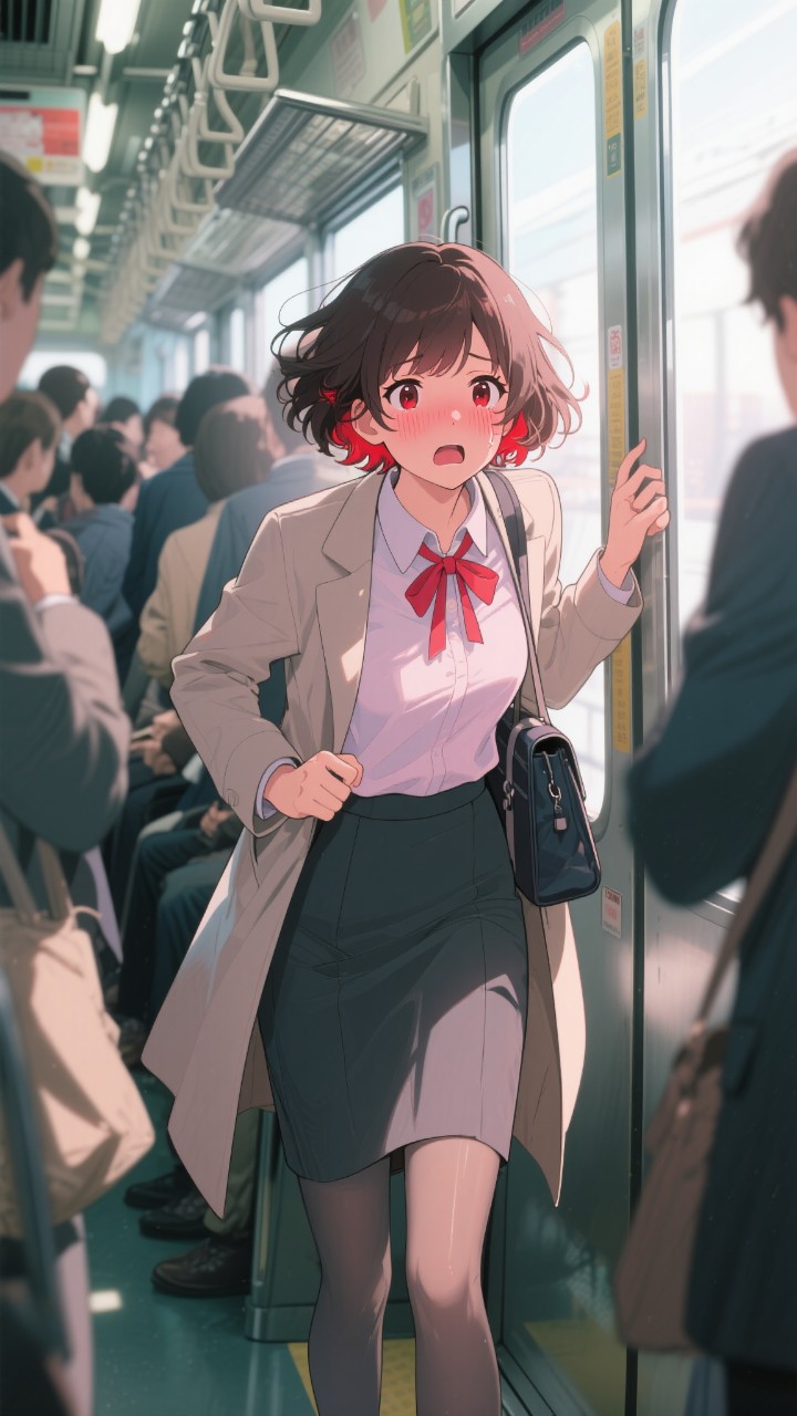 負けない…この人混みに…!