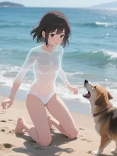 半分透明娘♪
