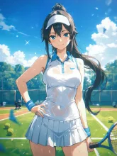 女子テニス部の女子高生 — 女子高生イラストのAIイラスト|SUPPART
