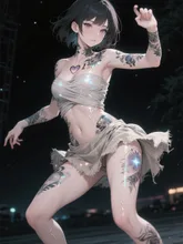 闇夜に踊る呪術師の少女