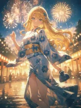 花火大会総選挙·夜空を彩る浴衣美人 の投稿作品