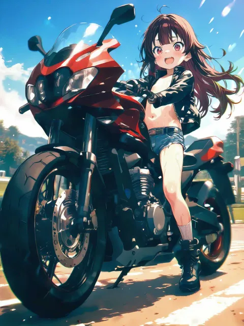 暴走族、特攻服、バイク