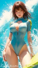 The huge waves make her heart race