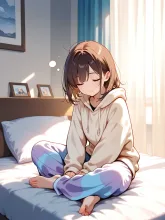 朝起きて…ない — AIに作られてみたさんのAIイラスト