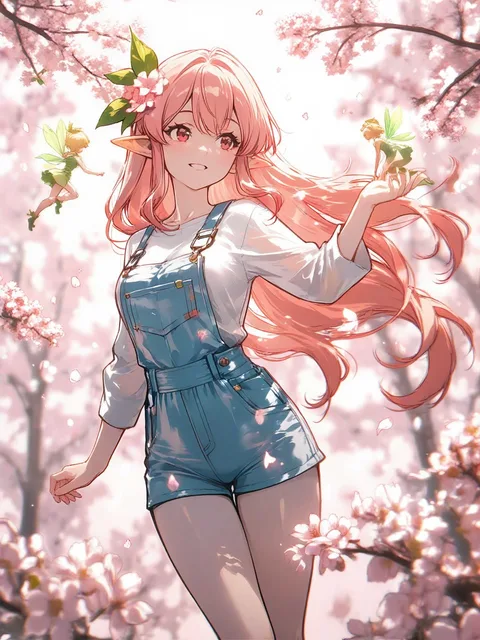 幻月の再光プロ, Challenge, イラスト - 🌸桜舞う少女MAX / なぎさ