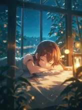 夜の温室で眠る·今宵チャレンジ の投稿作品