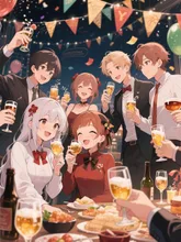 忘年会。
