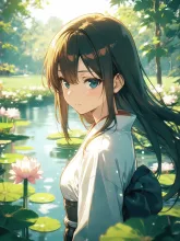 池で修行