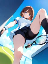 夏のテニス少女·真夏のコート の投稿作品