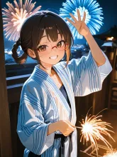 女性花火師·夜空を彩る職人 の投稿作品