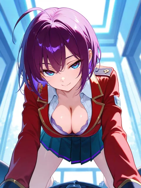 ultra-detailed、highres - 首元のボタン