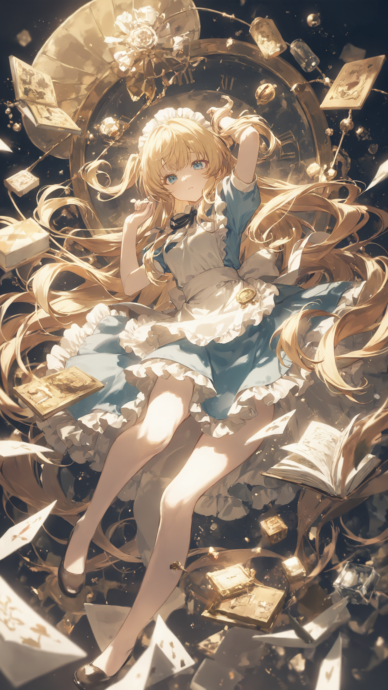 「　アリス・イン・ザ・ワールド　」 — 白華【はっか】さんのAIイラスト