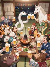 今年一年お疲れ様！来年頼むよー