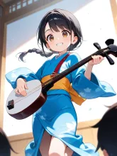 珠江「今日は三味線ライブに来てくれて、ありがとーっ❣️」