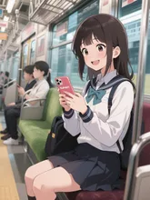 通学中にSUPPART を