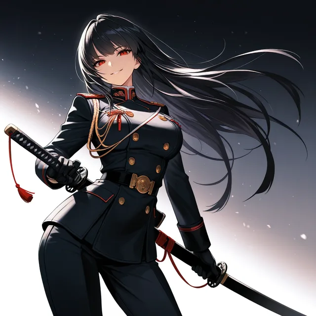 黒き軍刀の微笑み — 紅眼の帝国将校