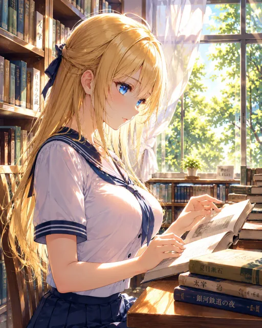 夏の図書室 - はると