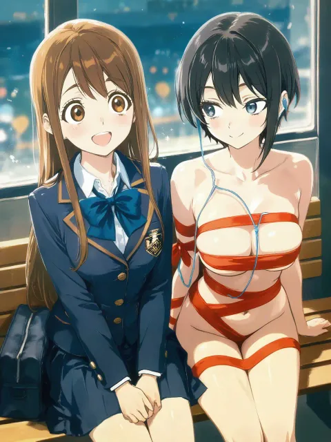 イヤホン半分こ|柔光パステル