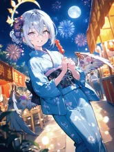 夏祭りと着物アズサ