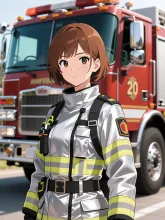 女性消防士②