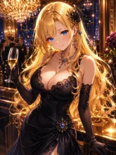 黒ドレス·艶やかな夜の淑女 の投稿作品