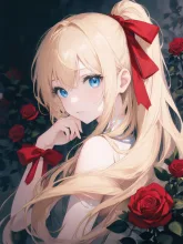 リボンで結んで