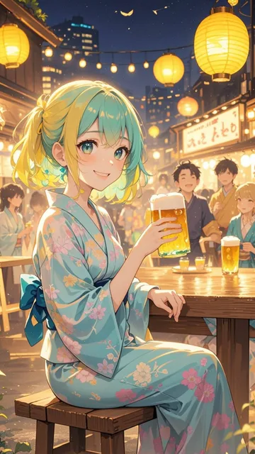 夏の夜の飲み会