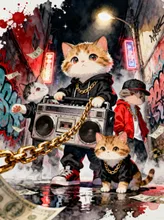 ヒップホップな子猫