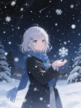 雪が綺麗だね — みゅげさんのAIイラスト